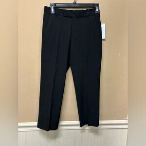 Calvin Klein Boys' Black Suit Pants Flat Front Slim Fit Husky 8 NWT